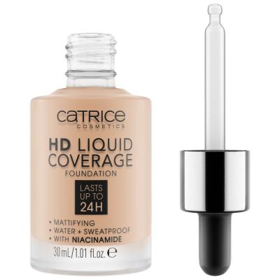 Catrice HD Liquid Coverage 24H Фон дьо тен за жени 30 ml Нюанс 030 Sand Beige