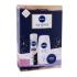 Nivea Skin Sensation Подаръчен комплект душ гел Creme Sensitive 250 ml + антиперспирант Black & White Invisible Clear 150 ml + универсален крем Creme 30 ml