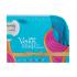 Gillette Venus Snap With Embrace Подаръчен комплект самобръсначка 1 бр. + резервна глава 2 бр. + калъф 1 бр. + гребен за коса 1 бр. + козметична чанта
