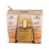 NUXE Huile Prodigieuse Подаръчен комплект сухо олио Huile Prodigieuse 100 ml + душ олио Prodigieux 100 ml + лосион за тяло Prodigieux 100 ml + козметична чантичка