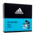 Adidas Ice Dive Подаръчен комплект EDT 50ml + 150ml дезодорант+ 250ml душ гел