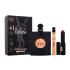Yves Saint Laurent Black Opium Подаръчен комплект EDP 90 ml + EDP 10 ml + червило Rouge Pur Couture 2 g 308