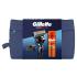 Gillette ProGlide Подаръчен комплект самобръсначка ProGlide 1 бр + гел за бръснене Fusion Shave Gel Sensitive 200 ml + държач за самобръсначка + козметична чантичка
