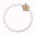 By Eloise London Bling Charms Daisy Flower Ластик за коса за жени 1 бр Нюанс White