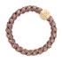 By Eloise London Woven Gold Circle Ластик за коса за жени 1 бр Нюанс Mocha