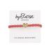 By Eloise London Gold Heart Ластик за коса за жени 1 бр Нюанс Coral
