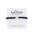By Eloise London Silver Bling Diamanté Bolt Ластик за коса за жени 1 бр Нюанс Black