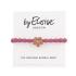 By Eloise London Bling Charms Daisy Flower Ластик за коса за жени 1 бр Нюанс Rose Pink