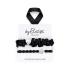By Eloise London Set Silver & Black Ластик за коса за жени 1 бр