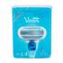 Gillette Venus Подаръчен комплект самобръсначка с една глава 1 бр + резервни глави 1 бр + гел за бръснене Satin Care Pure & Delicate 75 ml