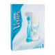 Gillette Venus Подаръчен комплект  самобръсначка 1бр + гел за бръснене Satin Care Pure & Delicate 75 ml увредена кутия