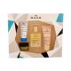 NUXE Huile Prodigieuse Multi-Purpose Dry Oil Подаръчен комплект  сухо олио 30 ml + дневна грижа за лице Creme Fraiche de Beauté 15 ml + балсам за устни Reve de Miel 15 g + крем за ръце Reve de Miel 30 ml увредена кутия