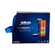 Gillette Fusion Proglide Flexball Подаръчен комплект  самобръсначка с една глава 1 бр + резервни ножчета 2 бр + гел за бръснене HydraGel Sensitive 75 ml + козметична чантичка увредена опаковка