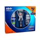 Gillette Fusion Proglide Flexball Подаръчен комплект  самобръсначка 1бр+ резервни глави 2бр + гел за бръснене Series Sensitive 75 ml увредена кутия