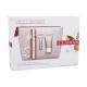 Clarins V Shaping Facial Lift Подаръчен комплект  серум за лице 50 ml + околоочен серум Enhancing Eye Lift 7 ml + маска за лице V-Facial Intensive Wrap 15 ml + козметична чантичка увредена кутия