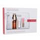 Clarins Double Serum Collection Подаръчен комплект  серум за лице Double Serum 50 ml + балсам за лице Beauty Flash Balm 15 ml + блясък за устни Natural Lip Perfector 5 ml 01 Rose Shimmer + козметичен несесер