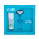 Gillette Venus Подаръчен комплект  самобръсначка с една глава Venus 1 бр + резервна глава Venus 1 бр + гел за бръснене Satin Care 75 ml увредена кутия