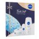 Nivea Fresh Soft Подаръчен комплект  душ гел Creme Soft 250 ml + антиперспирант рол-он Fresh Natural 50 ml + хидратиращ крем Soft 100 ml