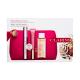 Clarins Wonder Perfect 4D Подаръчен комплект  спирала Wonder Perfect Mascara 4D 8 ml + блясък за устни Natural Lip Perfector 12 ml 01 Rose Shimmer + мицеларна вода Cleansing Micellar Water 50 ml + козметична чантичка