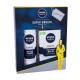 Nivea Men Sensitive Подаръчен комплект  балсам след бръснене 100 ml + пяна за бръснене 200 ml увредена кутия