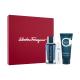 Ferragamo Ferragamo Intense Leather Подаръчен комплект  EDP 100 ml + душ гел 100 ml + EDP 10 ml