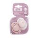 LOVI Baby Shower Dynamic miniSoother Girl 0-2m Силиконов динамичен биберон с малък щит за деца 2 бр