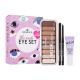 Essence The Nude Eye Set Подаръчен комплект  палитра сенки за очи The Nude Edition Eyeshadow Palette 10g + молив за очи Long Lasting Eye Pencil 0,28 g 01 Black Fever + основа под сенки Prime Like A Boss Eyeshadow Base 5 ml