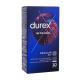 Durex Intense Оребрени презервативи със стимулиращи релефни точки и гел Desirex за мъже презервативи 10 бр