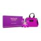 Versace Pour Femme Dylan Purple Подаръчен комплект  EDP 100 ml + душ гел 100 ml + лосион за тяло 100 ml + дамска чантичка