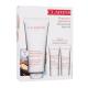 Clarins Moisture Rich Подаръчен комплект  лосион за тяло Moisture-Rich Body Lotion 200 ml + пилинг за тяло Exfoliating Body Scrub 30 ml + крем за ръце Hand and Nail Treatment Cream 30 ml 