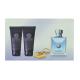 Versace Pour Homme Подаръчен комплект  EDT 100 ml + балсам за след бръснене 100 ml + душ гел 100 ml + ключодържател увредена кутия