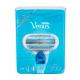 Gillette Venus Подаръчен комплект  самобръсначка с една глава 1 бр + резервни глави 1 бр + гел за бръснене Satin Care Pure & Delicate 75 ml