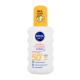 Nivea Sun Sensitive Immediate Protect+ Sun-Allergy SPF50+ Слънцезащитен спрей за чувствителна кожа 200 ml