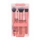Real Techniques Brushes Base Core Collection Четка за жени четка за контур 1 бр + четка за прецизни детайли 1 бр + четка за пудра 1 бр + четка за грим 1 бр + поставка за четки 1 бр