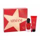 Giorgio Armani Sì Passione Подаръчен комплект  EDP 50 ml + лосион за тяло 75 ml + блясък за устни Lip Maestro 400 1,5 ml