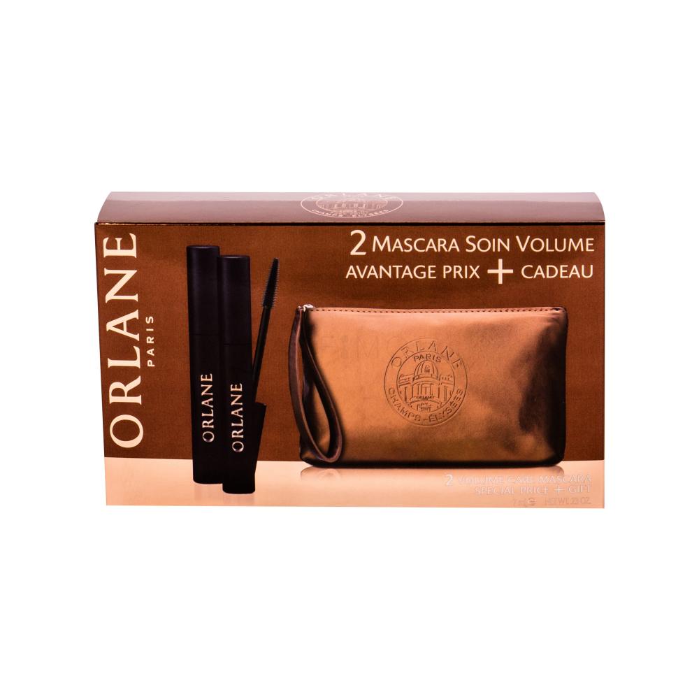 Orlane Volume Care Mascara Подаръчен комплект спирала 2бр x 7 ml + козметична чантичка увредена кутия