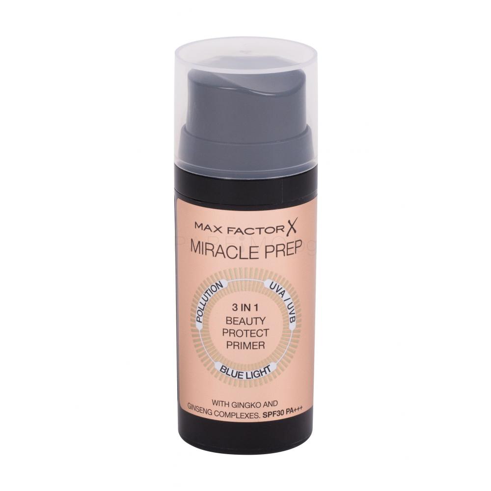 Max Factor Miracle Prep 3 in 1 Beauty Protect SPF30 Основа за грим за жени 30 ml