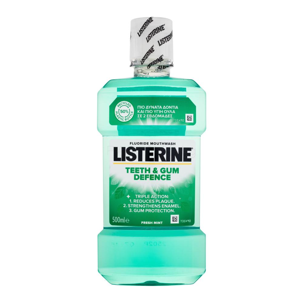 Listerine Teeth & Gum Defence Fresh Mint Mouthwash Вода за уста 500 ml