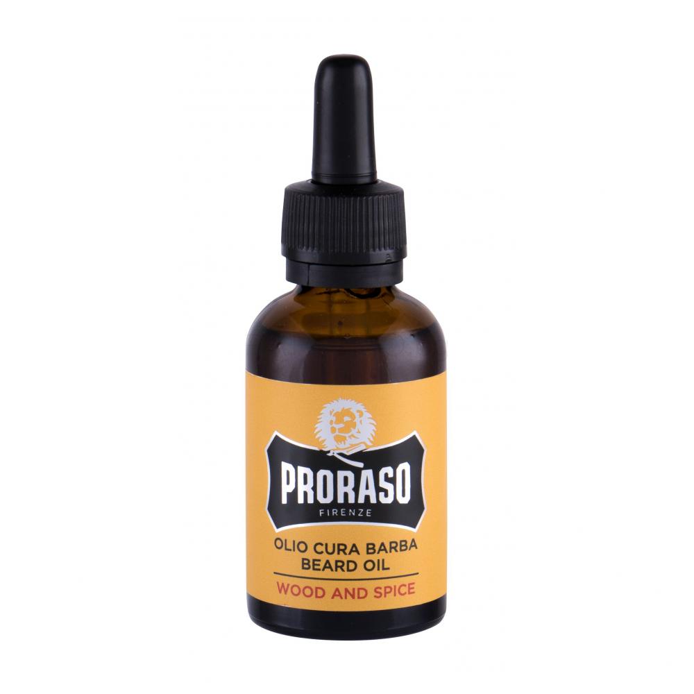 PRORASO Wood & Spice Beard Oil Олио за брада за мъже 30 ml