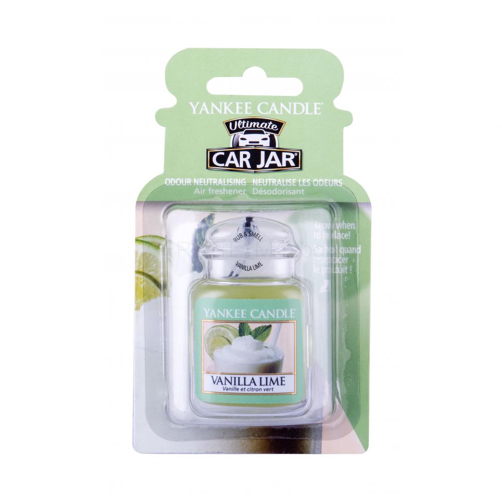 Yankee Candle Vanilla Lime Car Jar Ароматизатор за автомобил 1 бр