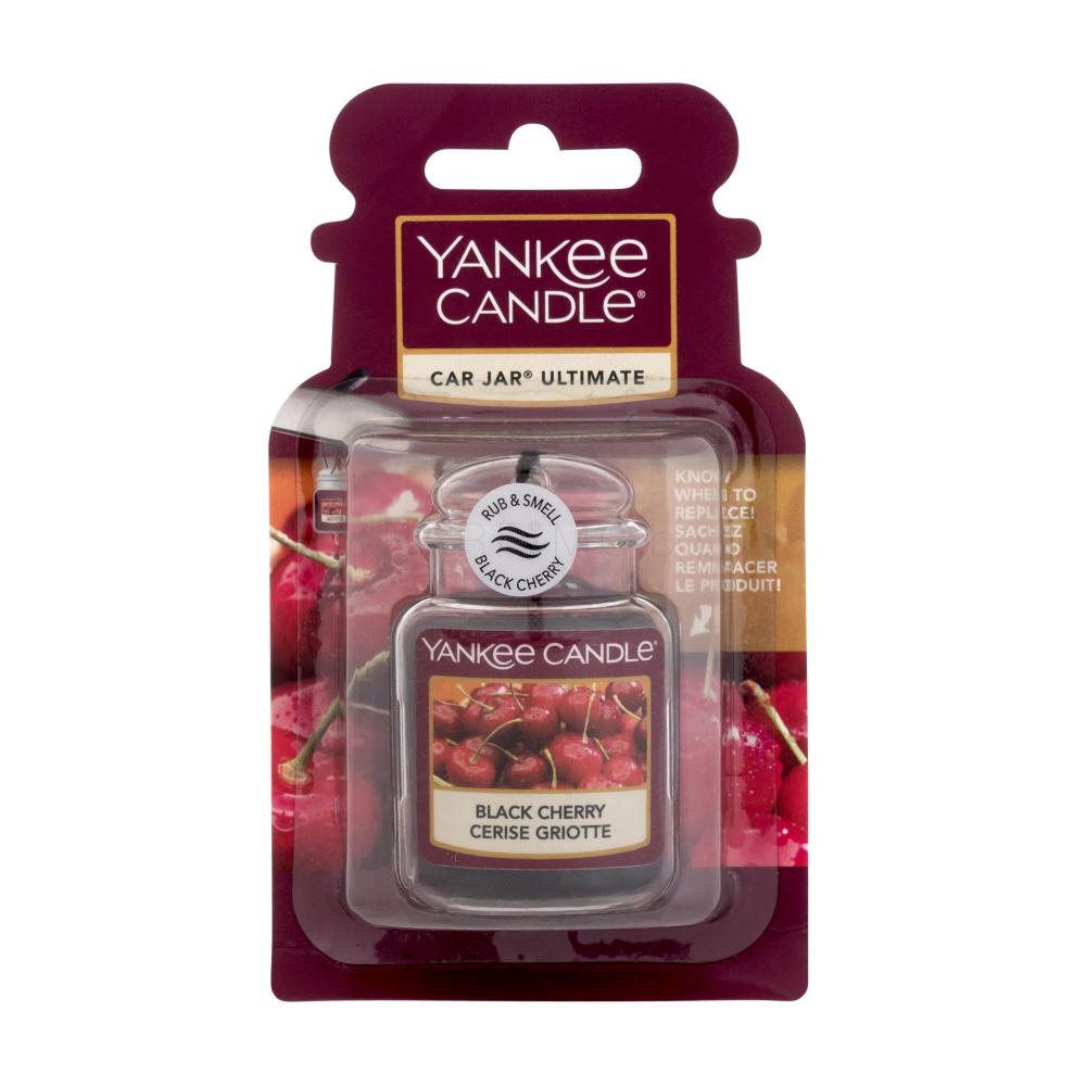 Yankee Candle Black Cherry Car Jar Ароматизатор за автомобил 1 бр