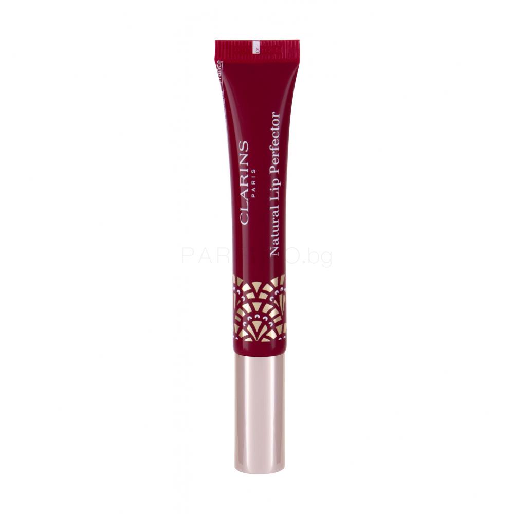 Clarins Natural Lip Perfector Блясък за устни за жени 12 ml Нюанс 18 Intense Garnet