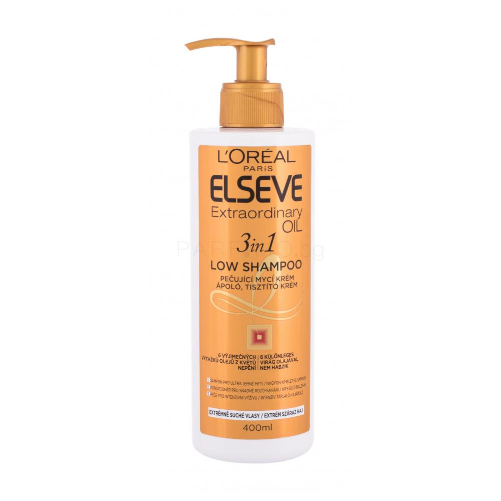L'Oréal Paris Elseve Extraordinary Oil 3in1 Low Shampoo Шампоан за жени