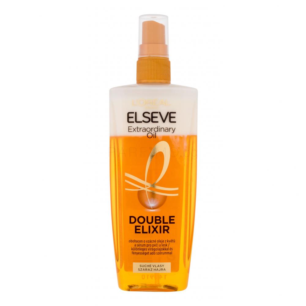 L'Oréal Paris Elseve Extraordinary Oil Double Elixir Грижа „без отмиване“ за жени 200 ml