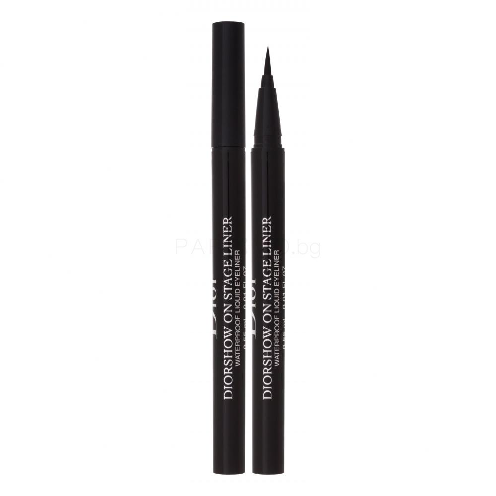 Dior Diorshow On Stage Liner Waterproof Очна линия за жени 0,55 ml Нюанс 096 Satin Black