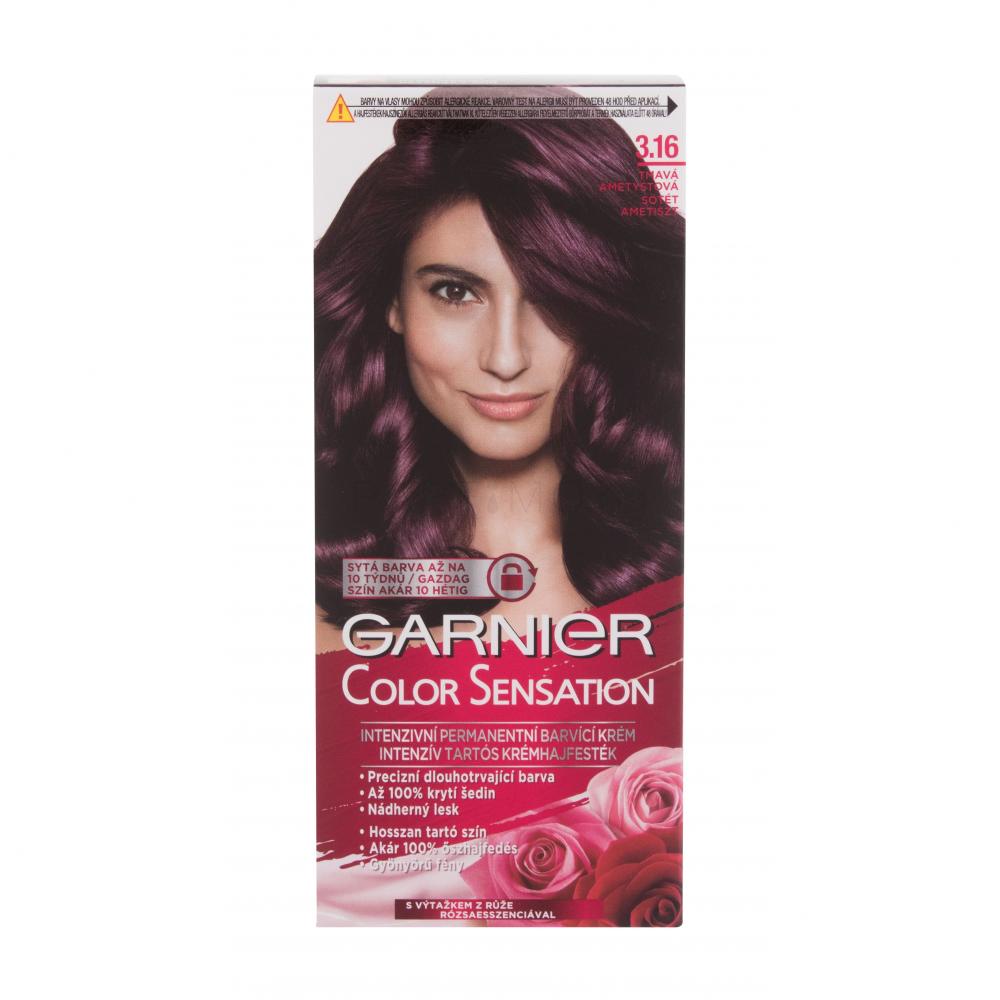 Garnier Color Sensation Боя за коса за жени 40 ml Нюанс 3.16 Deep Amethyste