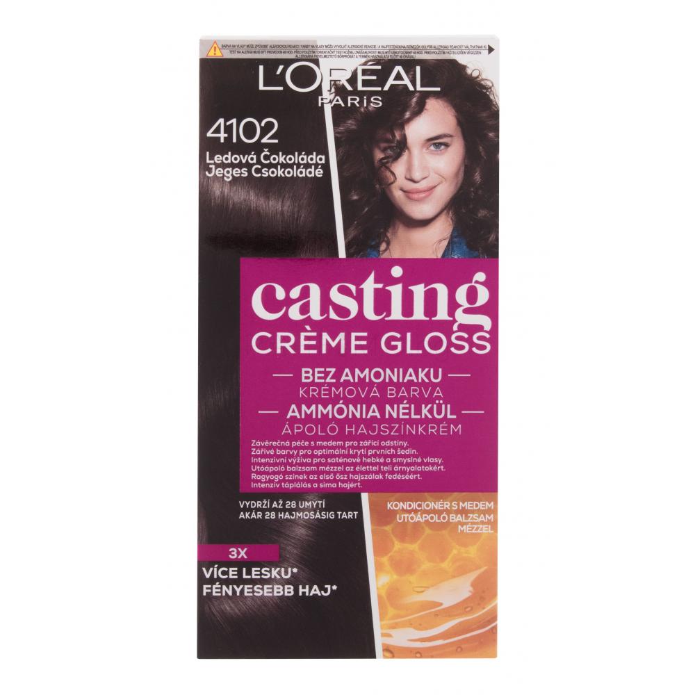 L'Oréal Paris Casting Creme Gloss Боя за коса за жени 48 ml Нюанс 4102 Iced Chocolate