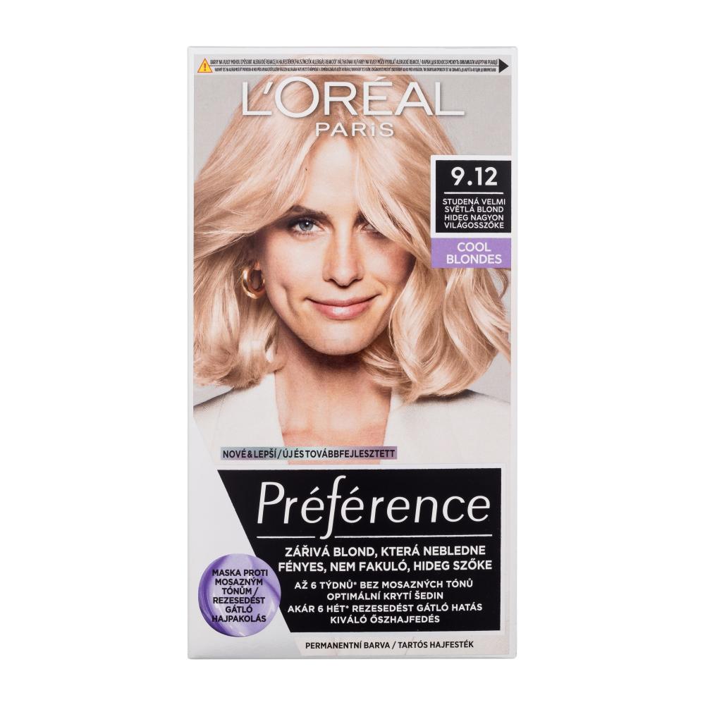 L'Oréal Paris Préférence Cool Blondes Боя за коса за жени 60 ml Нюанс 9.12
