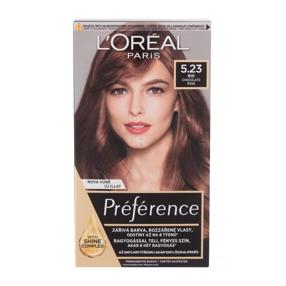 L'Oréal Paris Préférence Боя за коса за жени 60 ml Нюанс 5.23