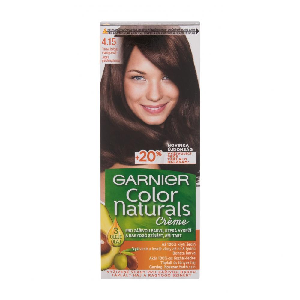 Garnier Color Naturals Créme Боя за коса за жени 40 ml Нюанс 4.15 Frosty Dark Mahogany